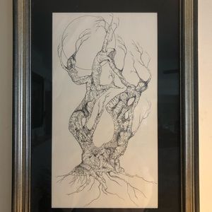 Joan Zehander signed drawing “fertile tree”